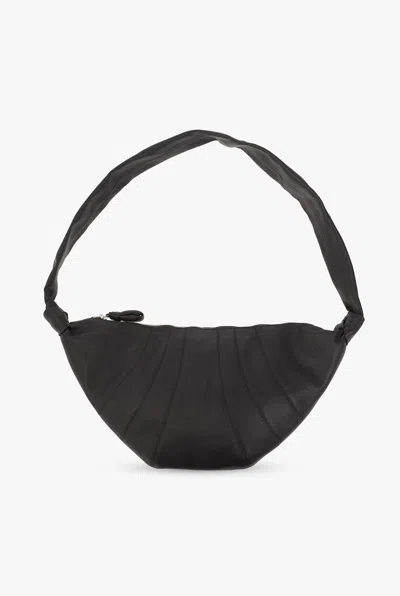 Lemaire Croissant Medium Shoulder Bag In Black