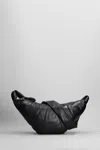Lemaire Large Croissant Soft Nappa Shoulder Bag In Black