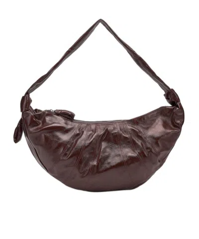 Lemaire Croissant Shoulder Bag In Brown