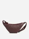 Lemaire Medium Croissant Grained Leather Shoulder Bag In Brown