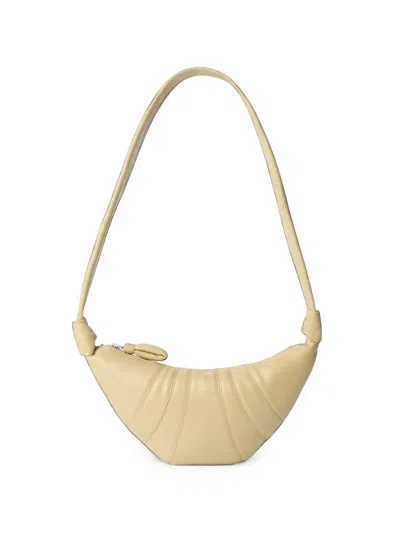 Lemaire Croissant Small Soft Nappa Leather Bag In White