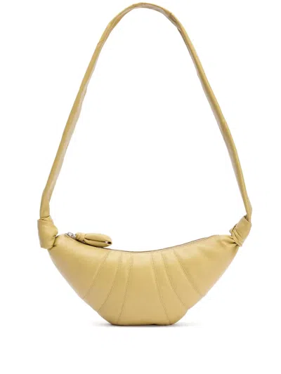 Lemaire Croissant Shoulder Bag In Yellow