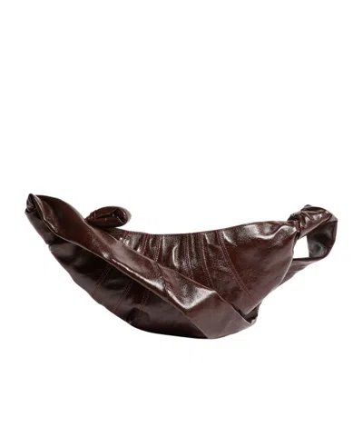 Lemaire Croissant Small Bag In Brown