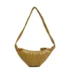 Lemaire Taupe Small Croissant Bag In Metallized