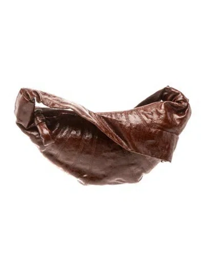 Pre-owned Lemaire Croissant Small In Brown