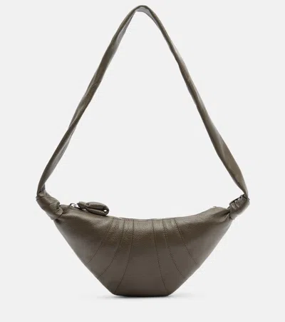 Lemaire Croissant Small Leather Bag In Pattern