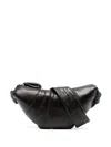 Lemaire Croissant Small Leather Shoulder Bag In Brown