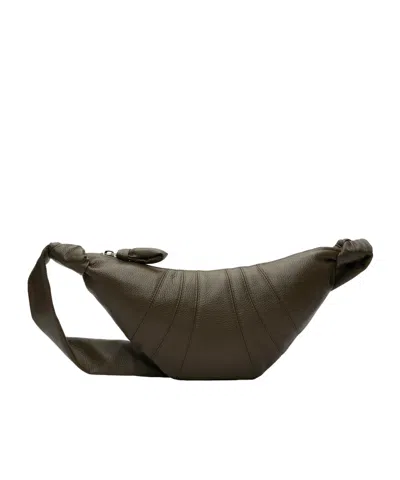 Lemaire Croissant Small Shoulder Bag In Green