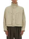 Lemaire Parachute Blouson Jacket Stone Beige In Pattern