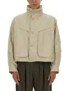 Lemaire Parachute Blouson Jacket Stone Beige In Pattern