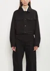 Lemaire Button-fastening Flap-pocket Jacket In Black
