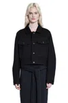 Lemaire Button-fastening Flap-pocket Jacket In Black