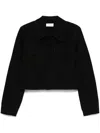 Lemaire Short Jacket With Pointed Collar And Pockets In Black