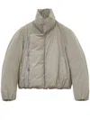 Lemaire Cropped Puffer Blouson Jacket In Green