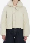Lemaire Cropped Puffer Jacket In Gray