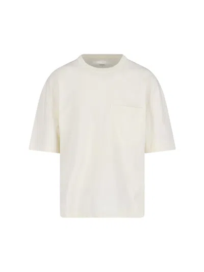Lemaire Oversized Cotton T-shirt In White