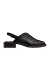 Lemaire Square Toe Block Heel Sandals With Crossover Strap
