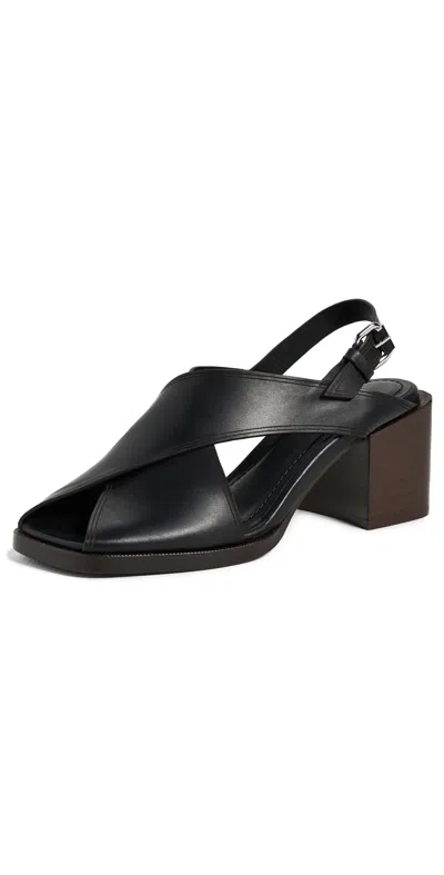 LEMAIRE CROSS SANDALS 80MM BLACK