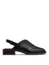 Lemaire Cross Sandals In Black