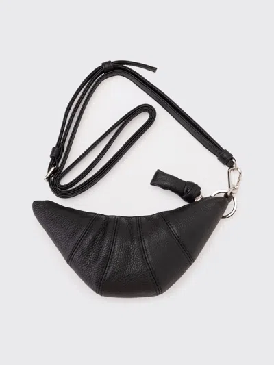Lemaire Crossbody Croissant Coin In Black