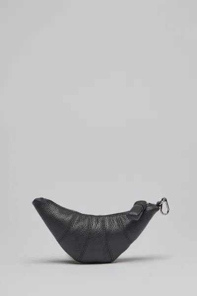 Lemaire Crossbody Croissant Coin Purse In Black