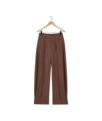 LEMAIRE LEMAIRE CURVED LEG MID-WAIST TAILORED TROUSERS