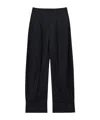 Lemaire Curved-leg Tailored Trousers In Black