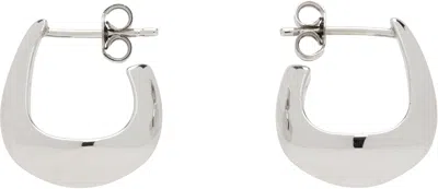 Lemaire Curved Mini Drop Earrings In Metallic
