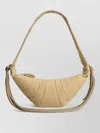 Lemaire Curved Shoulder Bag Knotted Rope Strap In Neutral
