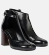 Lemaire 80mm Almond Toe Ankle Boots In Black