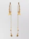 Lemaire Dangling Chain Charm Earrings