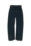 Lemaire Denim Wide-leg Twisted Belted Jeans In Denimindigo
