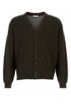 Lemaire Cocoa Wool-blend Cardigan In Brown