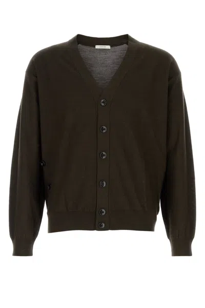 Lemaire Dark Brown Acrylic Blend Cardigan