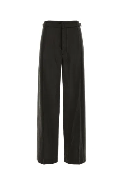 Lemaire Women Dark Brown Silk Blend Pant