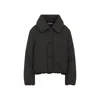 Lemaire Dark Espresso Brown Short Puffer Blouson In Black