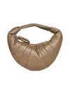 Lemaire Dark Khaki Mini Fortune Croissant Shoulder Bag In Brown