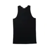 Lemaire Men Cotton Tank Top In Nero