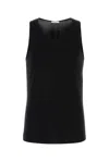 Lemaire Ribbed-knit Cotton Jersey Tank Top In Black