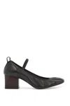 Lemaire Square Ballerina 55 Leather Mary Jane Pumps