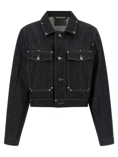 Lemaire Denim Blouson In Blue