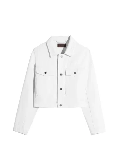 Lemaire Denim Cropped Blouson In White