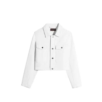 Lemaire Denim Cropped Blouson In White