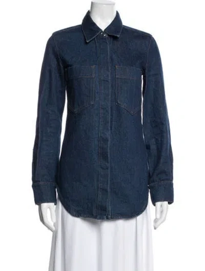Pre-owned Lemaire Denim Jacket In Blue