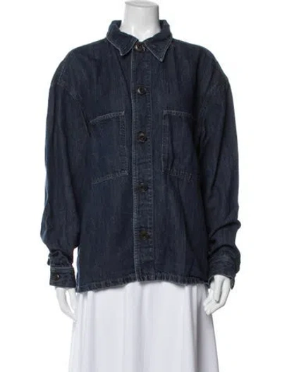 Pre-owned Lemaire Denim Jacket In Blue