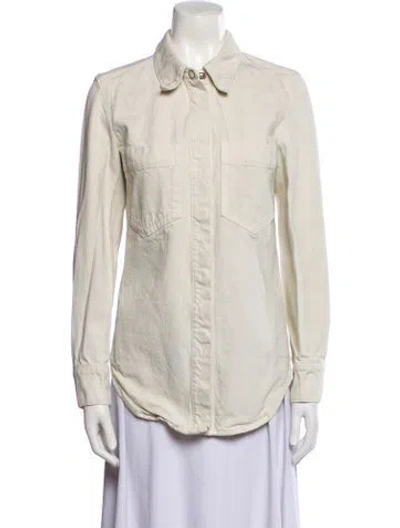 Pre-owned Lemaire Denim Jacket In Neutral