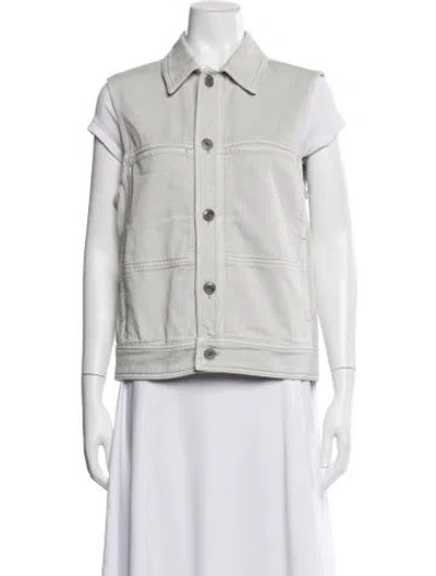 Pre-owned Lemaire Denim Jacket In White