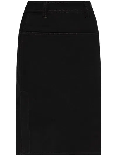 LEMAIRE DENIM MIDI SKIRT