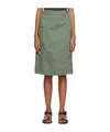 Lemaire Denim Miniskirt In Green