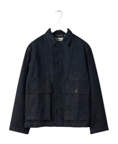 Lemaire Denim Shirt Jacket In Black